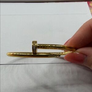 Gold Nail Design Bracelet